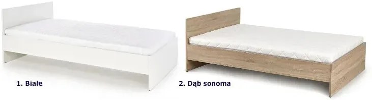 Drewniane łóżko hotelowe łączone 120x200 - Kaloe 2 kolory