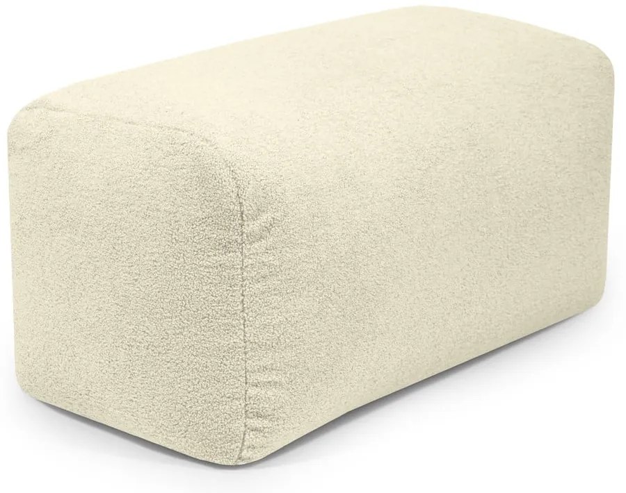 Jasnoszary worek do siedzenia z materiału bouclé Plus 100 Lounge – SLOWDOWN