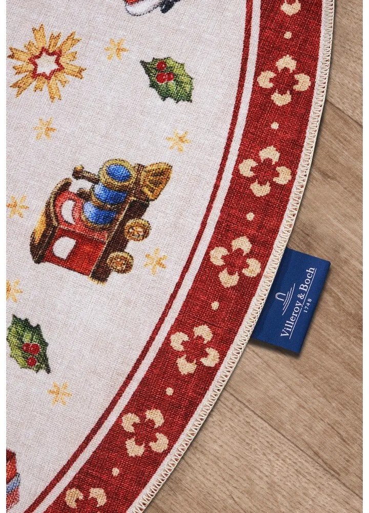 Czerwony okrągły dywan ze świątecznym motywem ø 150 cm Red Christmas – Villeroy&amp;Boch