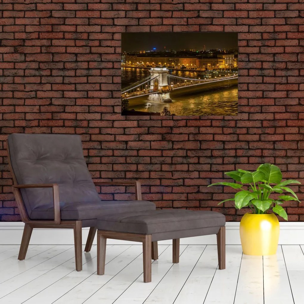 Obraz miasta nocą (70x50 cm)