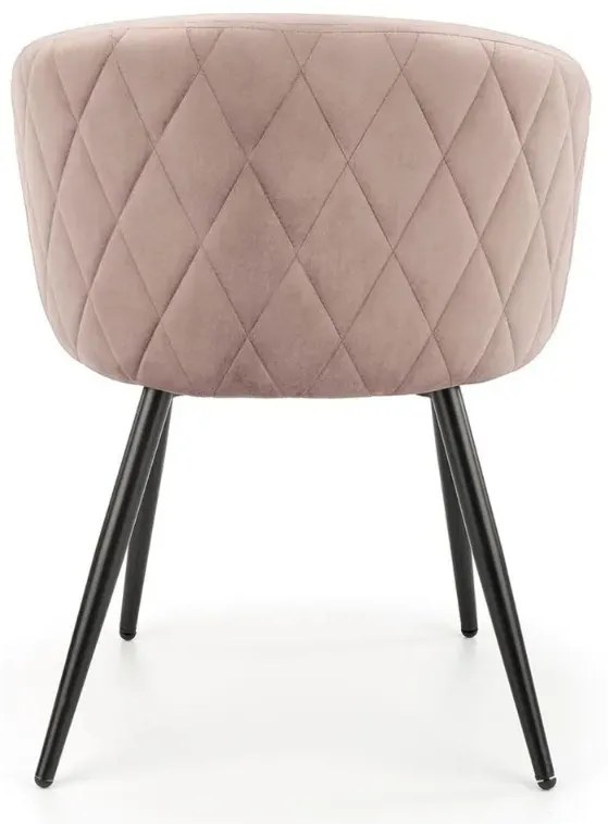 Krzesło tapicerowane K430 VELVET beżowe HALMAR