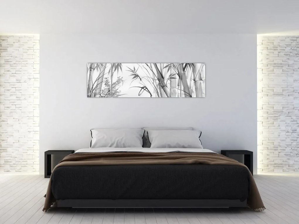 Obraz - Las bambusowy (170x50 cm)