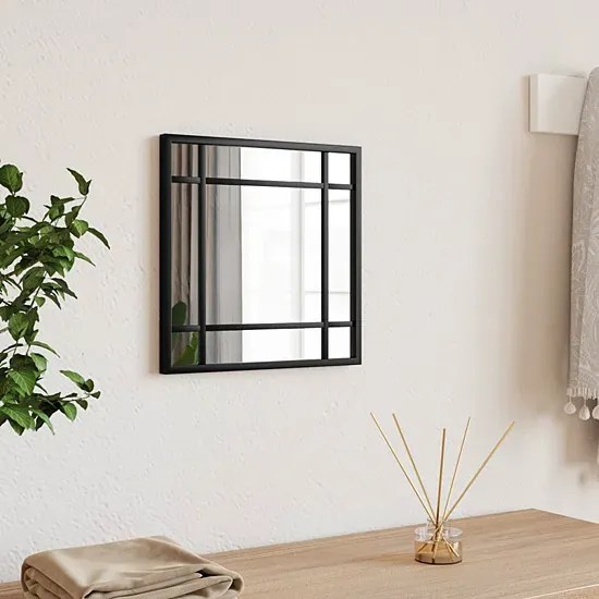 Minimalistyczne lustro z czarną metalową ramą B6-M68