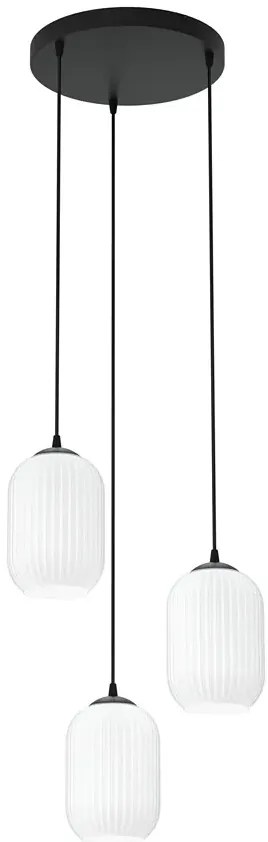 Potrójna industrialna lampa wisząca - D163 W4-B60
