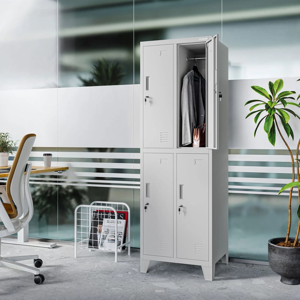 Szafka pracownicza BHP szara: BARTEK 2 Plus