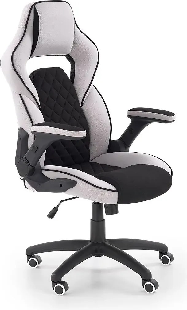 Fotel gabinetowy - czarny + popielaty K1-W78
