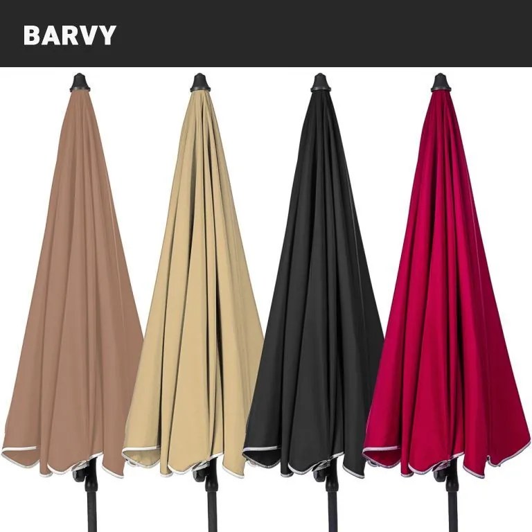 STILISTA Parasol ogrodowy, 2 m, antracyt