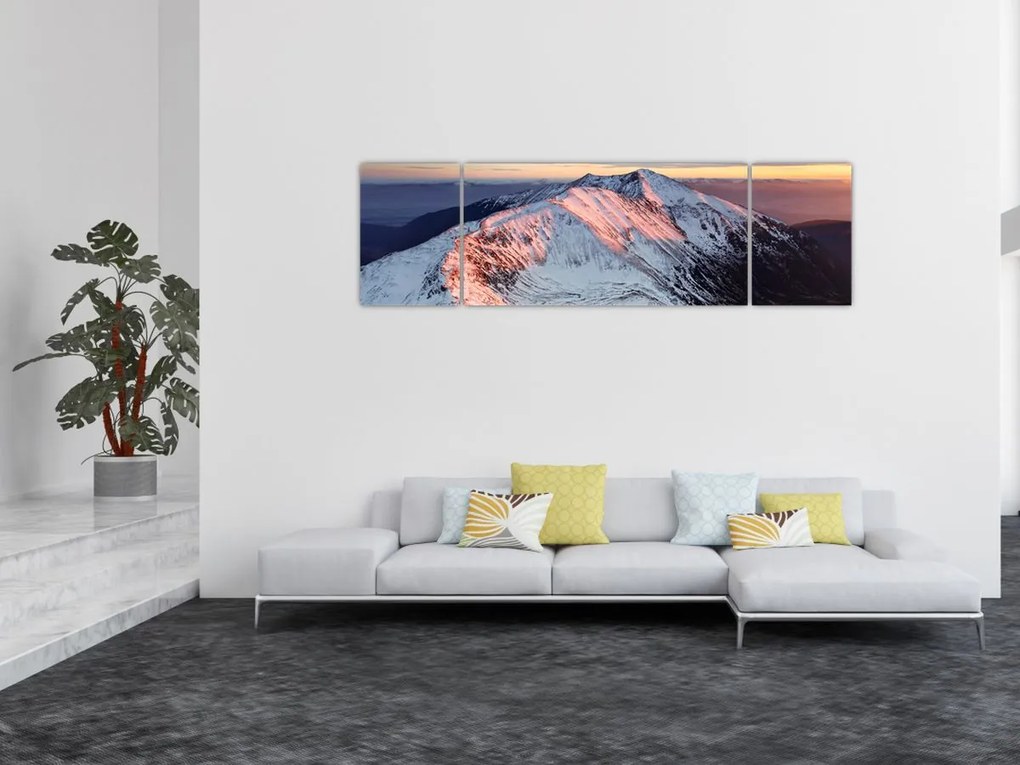 Obraz - Zimowa panorama górska II. (170x50 cm)