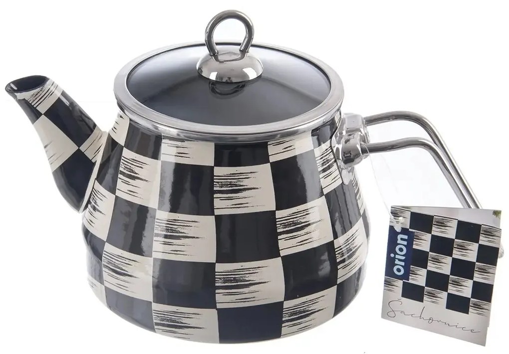 Orion Emaliowany czajnik szachownica Lem, 2 l