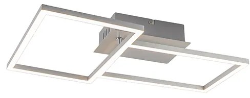 Kwadratowa lampa sufitowa ze stali z 3-stopniowym ściemniaczem - Plazas Novo Nowoczesny Oswietlenie wewnetrzne