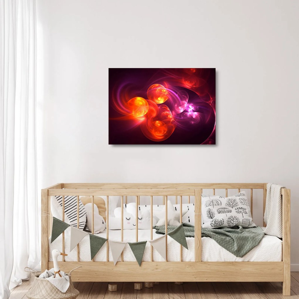 Obraz na szkle - nowoczesna abstrakcja (70x50 cm)