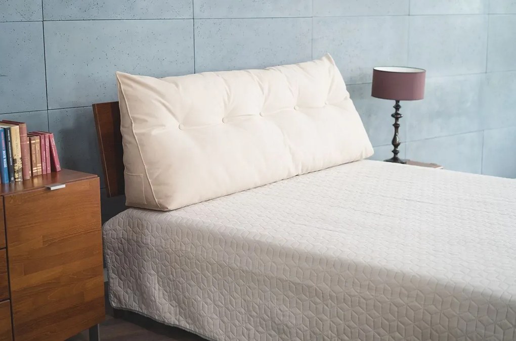 Poduszka na zagłówek PILLOW CHIC 140 beżowa SKANDICA