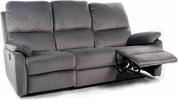 Sofa rozkładana SPENCER 3 VELVET szara