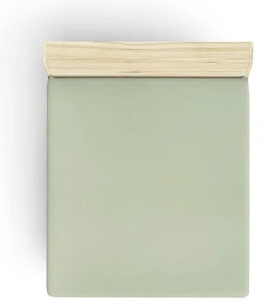 Zielone bawełniane prześcieradło z gumką 140x190 cm – Mijolnir