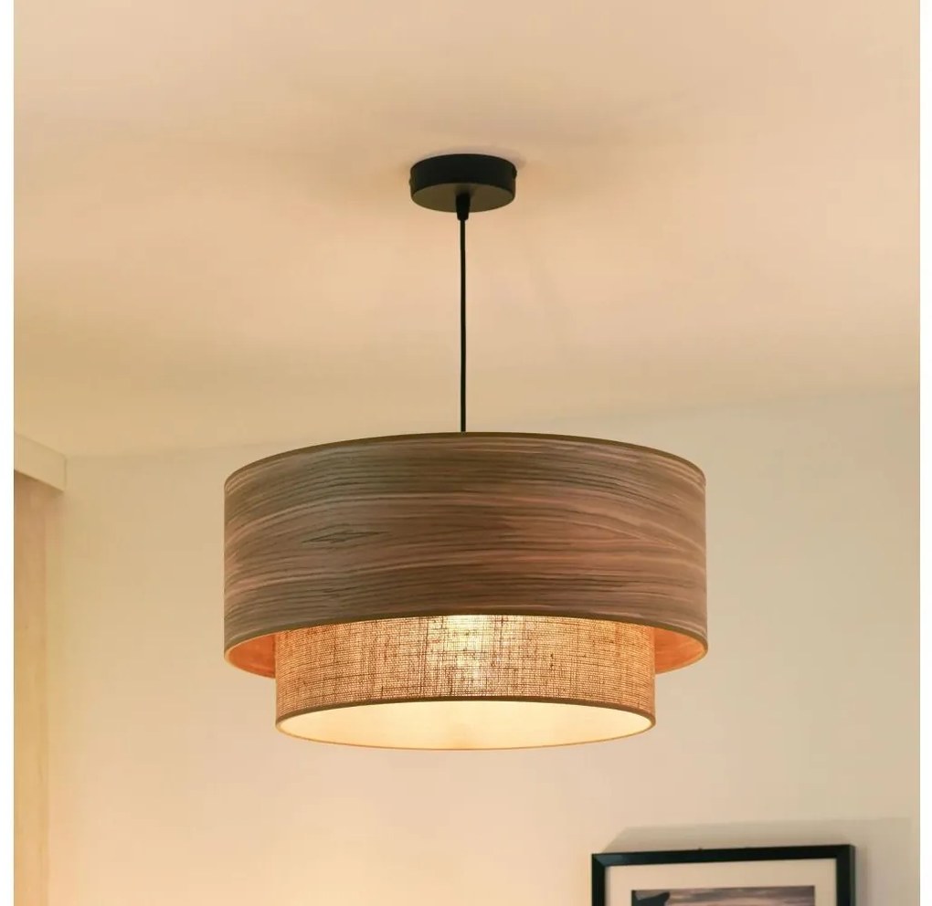 Brilagi - Lampa Montana Boho 1xE27/15W/230V pr. 45 cm brązowo-czarna