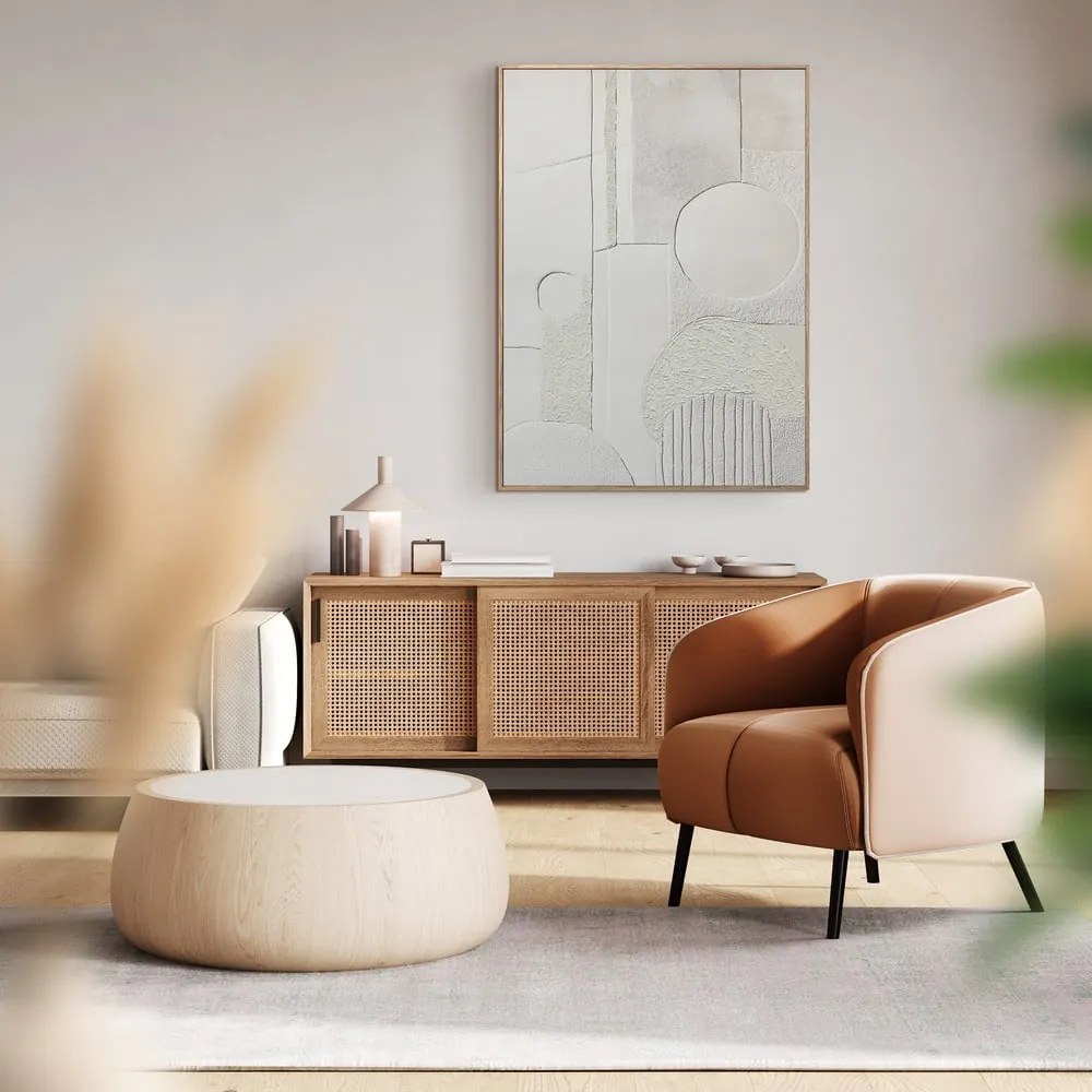 Obraz z ręcznie malowanymi elementami 70x100 cm Lan – Styler