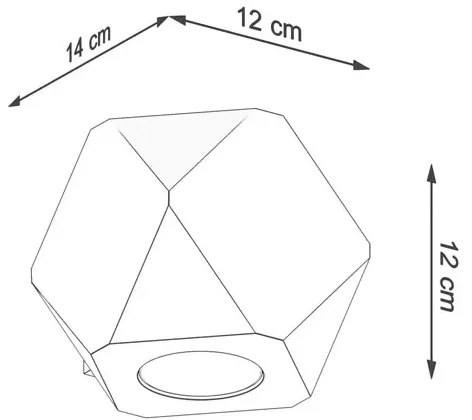 Geometryczny skandynawski kinkiet - 4X S468 G6-A89