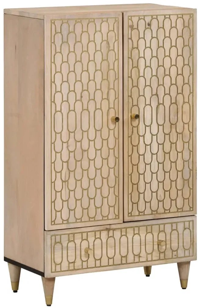 Dwudrzwiowa wysoka komoda w rustykalnym stylu D8-D41