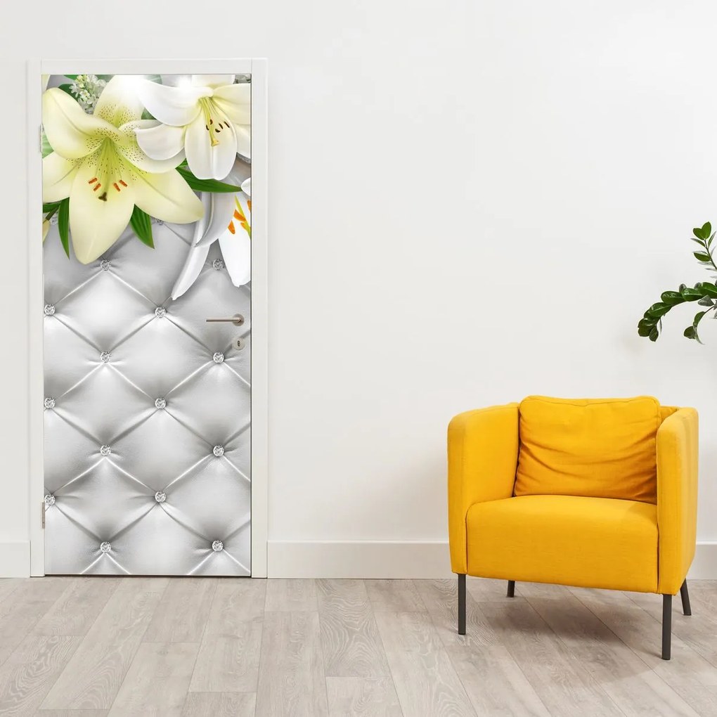 Fototapeta na drzwi - Kwiaty lilii (95x205cm)