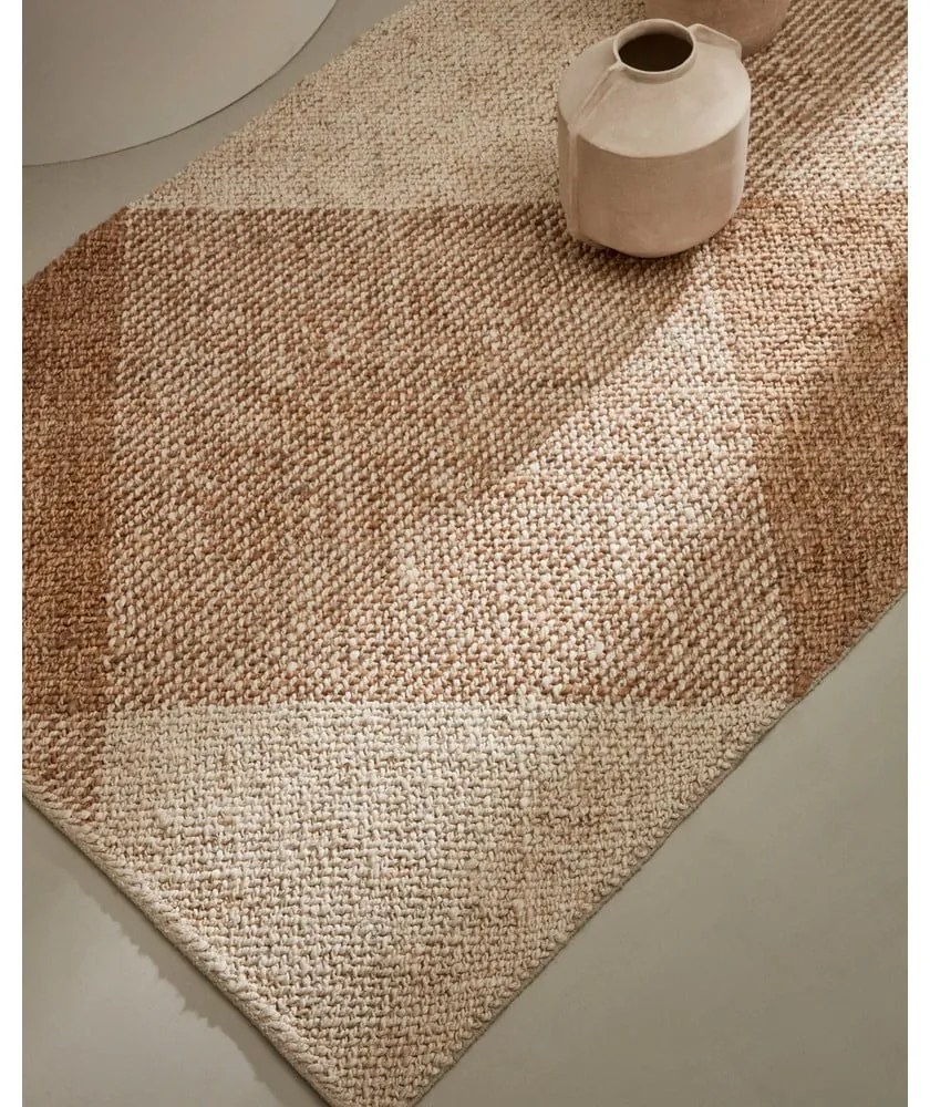 Beżowo-kremowy dywan z juty 160x230 cm Maelan – Kave Home