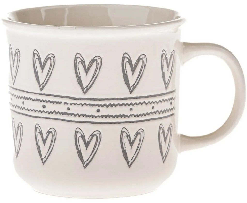 Ceramiczny kubek Serca II, 450 ml