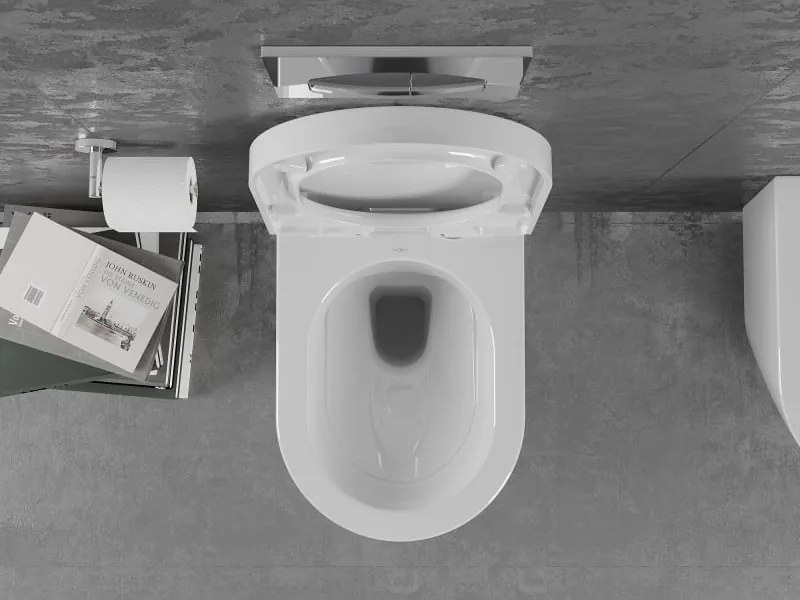 Mexen Lena miska wc z deską wolnoopadającą twarda, biała połysk - 30298000