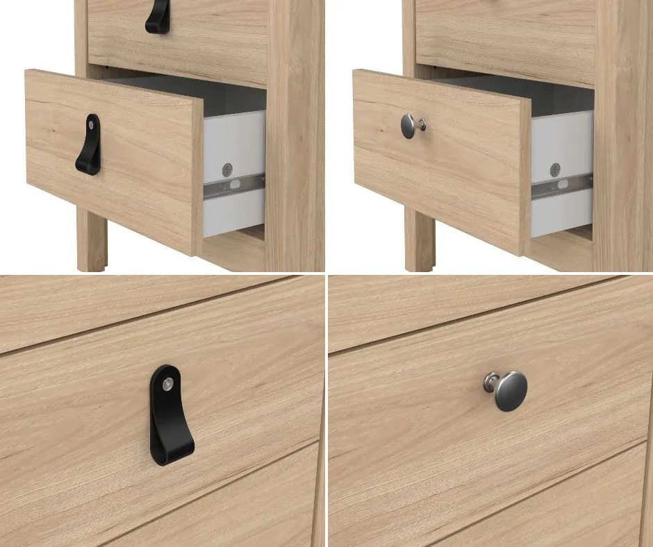 Szafka nocna z 2 szufladami Madrid, jackson hickory