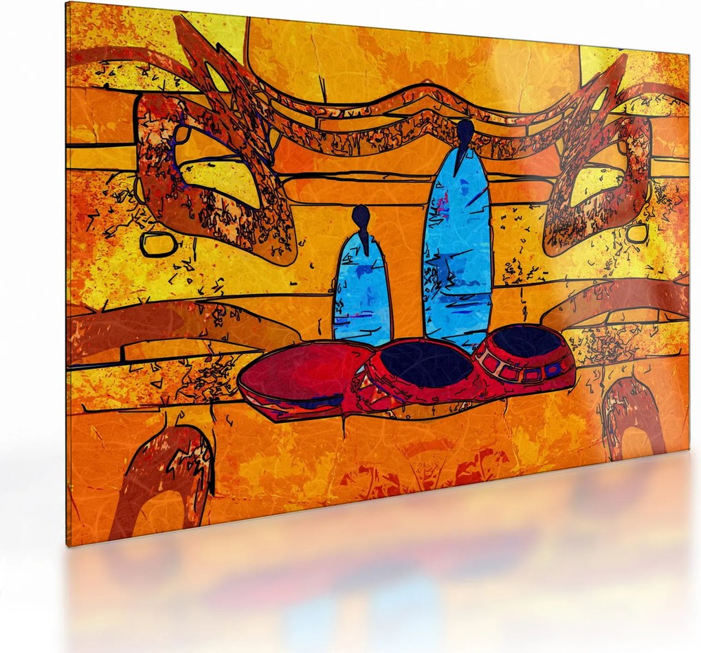 Obraz na szkle - Malarstwo starożytne (70x50 cm)