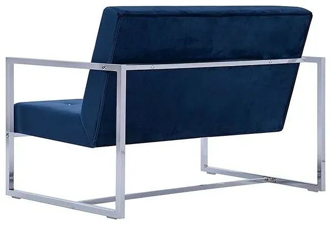 Granatowa sofa 2-osobowa - Aparro
