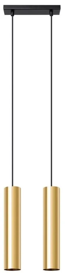 Sollux SL.1241 - Żyrandol na lince LAGOS 2xGU10/10W/230V złoty