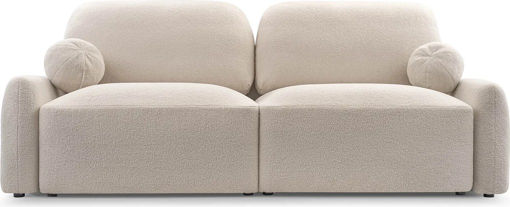 Sofa z Funkcją Spania SORENO Beżowa Nowoczesna