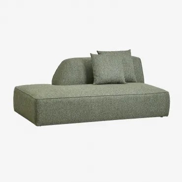Lewy Moduł Szezlongu Do Tapicerowanej Sofy Modułowej Cardea Bouclé Salvia Zieleń - Sklum