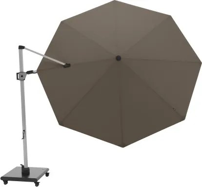 HYPERION 340 PRESTIGE – luksusowy huśtawkowy parasol ogrodowy z bocznym drążkiem : Kolor parasola - Kávová