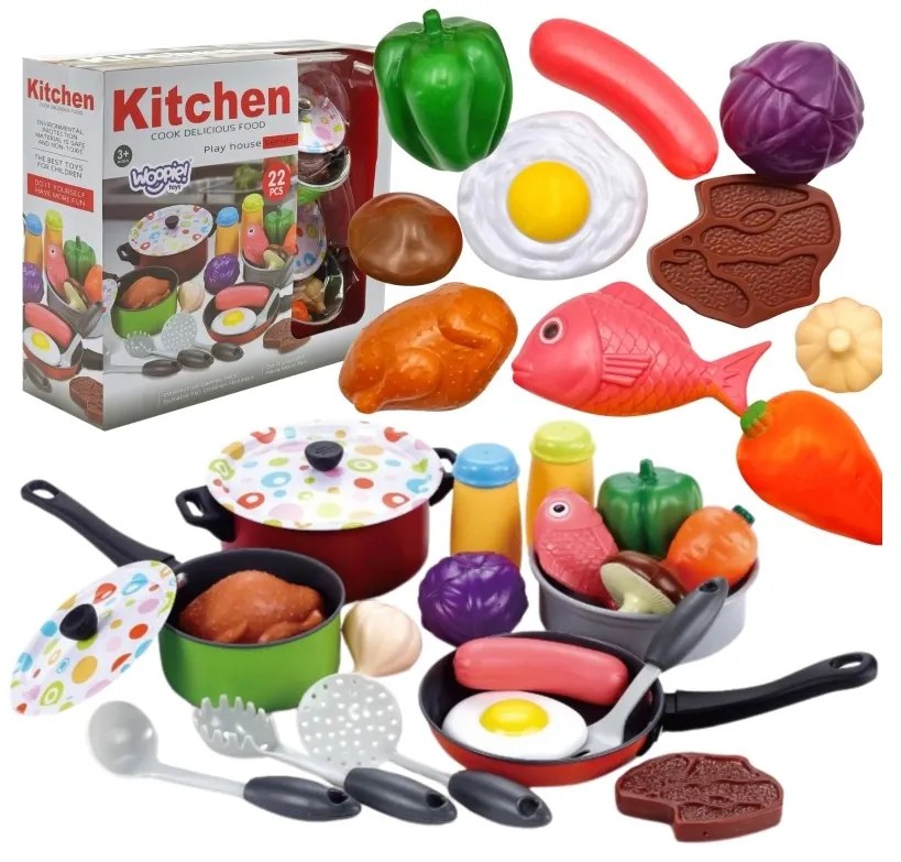 Woopie zestaw xxl kucharza akcesoria przybory kuchenne 22 el.