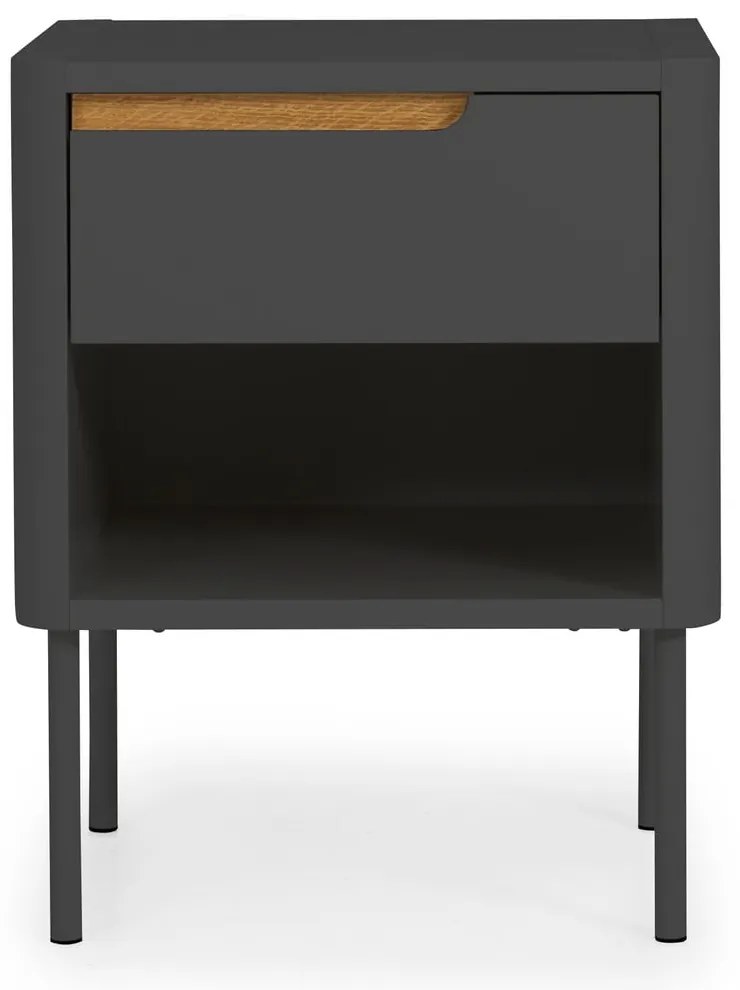 Antracytowa szafka nocna Tenzo Switch