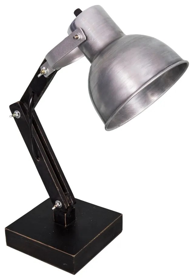 Lampa stołowa w kolorze srebra (wysokość 43 cm) – Antic Line