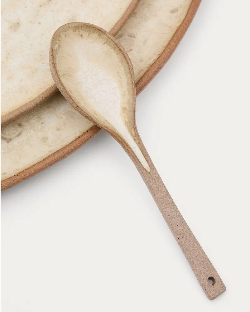 Beżowe ceramiczne talerze do serwowania zestaw 3 szt. Zunel – Kave Home