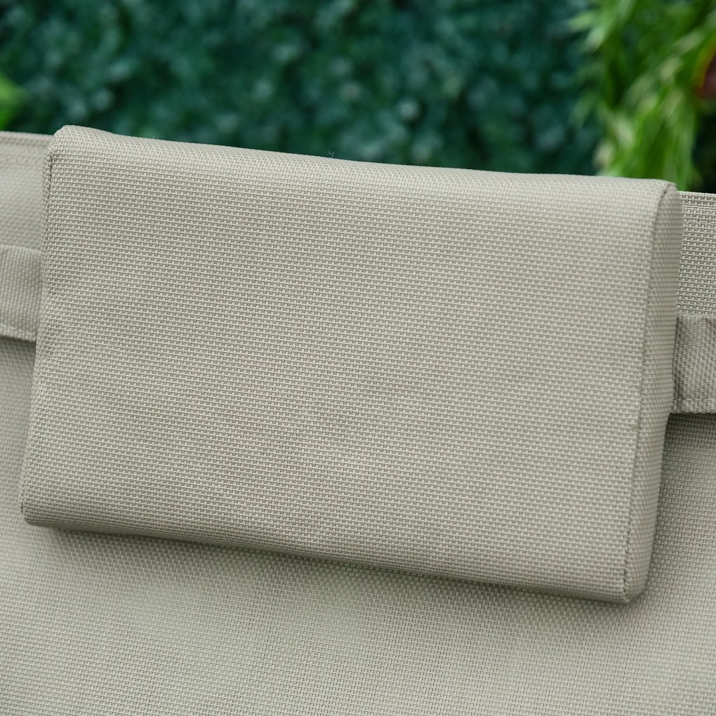 Krzesło Bujane Outsunny Fotel Ogrodowy Metalowa Siatka Komfort i Design Czarny Jasnoszary | Aosom PL