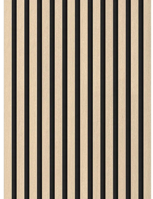 Mexen Lam-F lamele ścienne akustyczne 275 x 30 cm, filc 8 mm, fornir techniczny, Dąb Piaskowy - S105-275307-3015-001