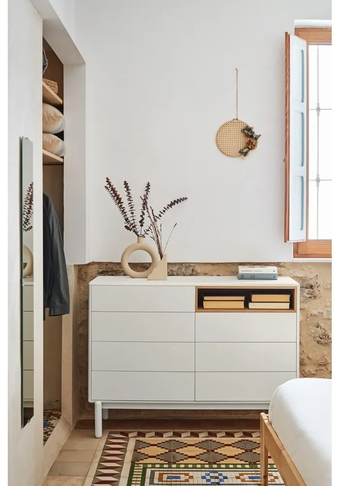 Kremowa komoda 120x90x40 cm Corvo – Teulat
