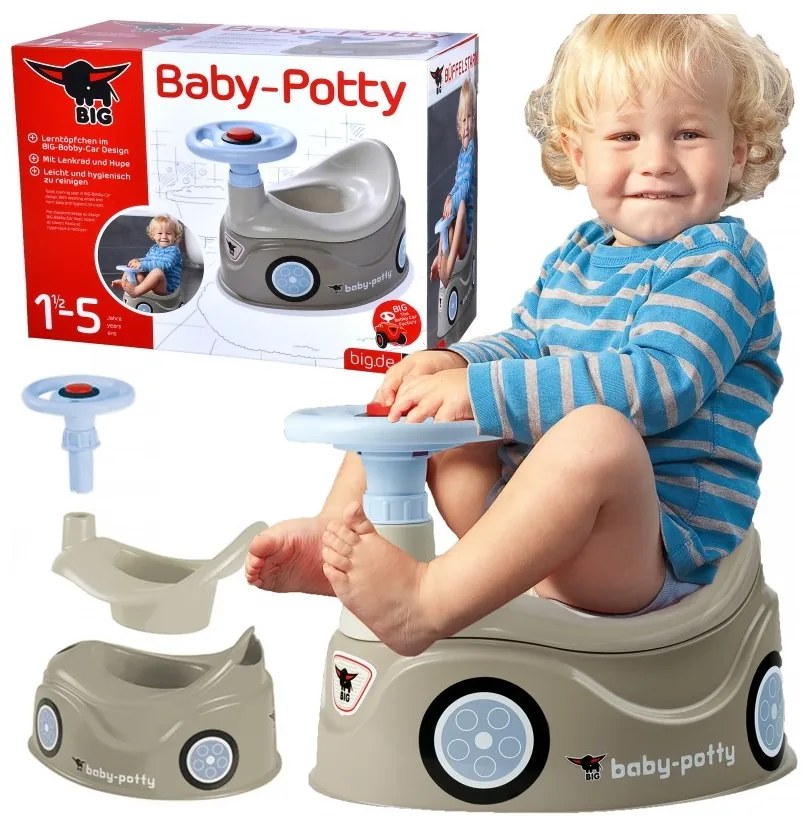 Big nocnik szary new bobby car autko kierownica