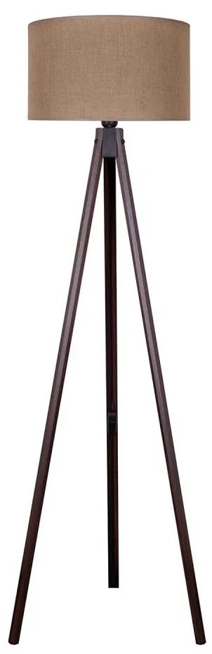 Duolla - Lampa podłogowa 1xE27/60W/230V śr. 44 cm brązowa/wenge