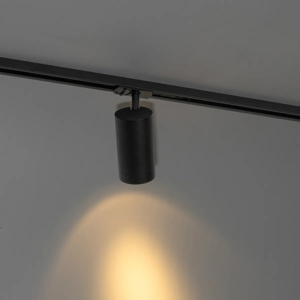 Nowoczesny czarny reflektor do systemu szynowego 1-fazowego 70 mm - Iconic Jeana Luxe