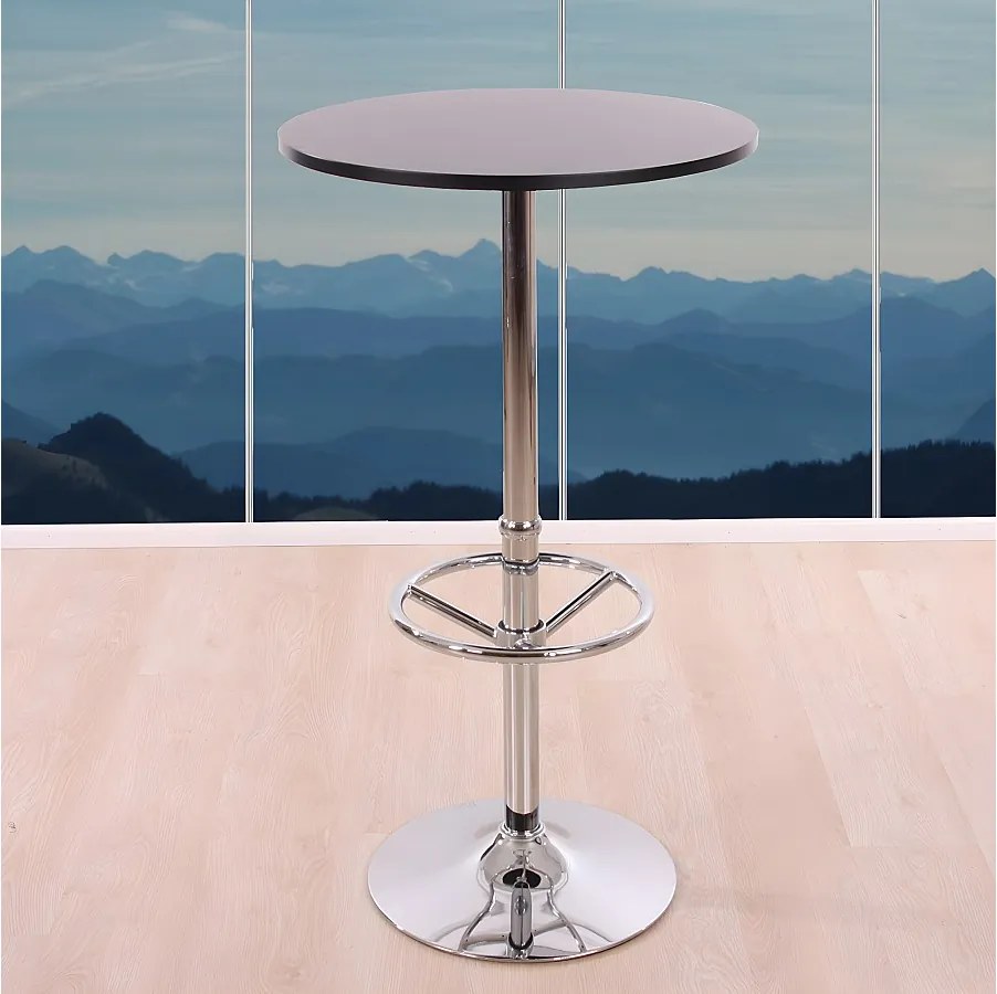 Wysoki podnóżek Bilbao,  czarny