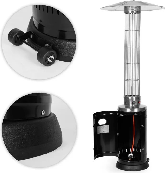 Ogrzewacz gazowy na taras - parasol gazowy HMXD-E, 9 kW