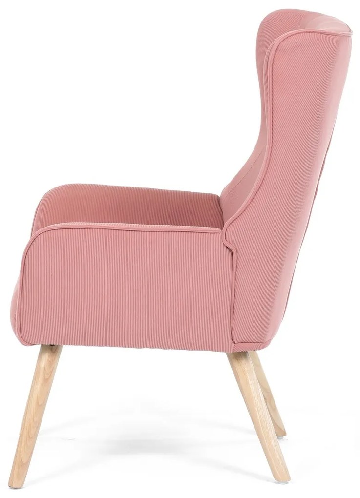 Fotel na uszach PINK2, różowy