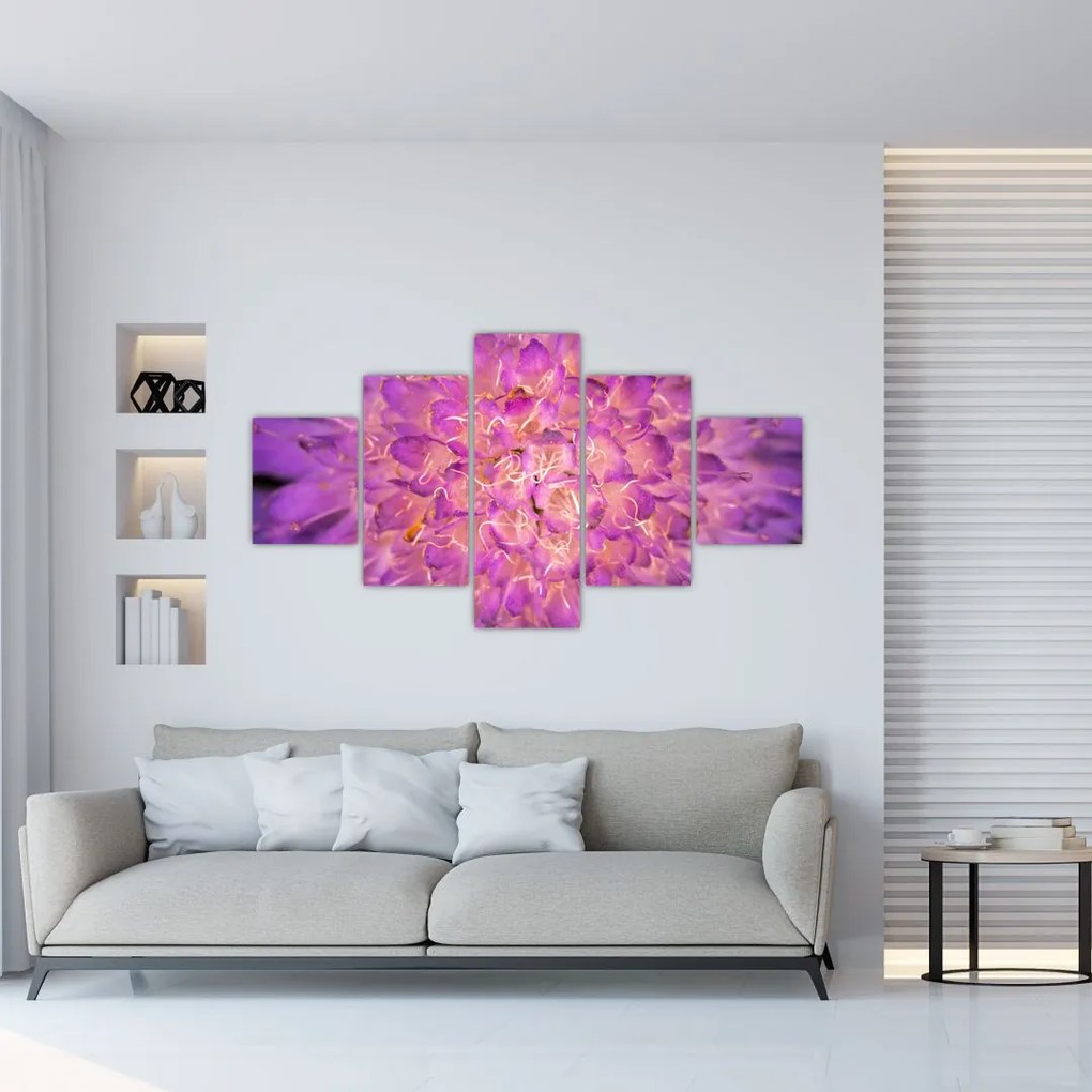 Szczegółowy obraz kwiatu (125x70 cm)