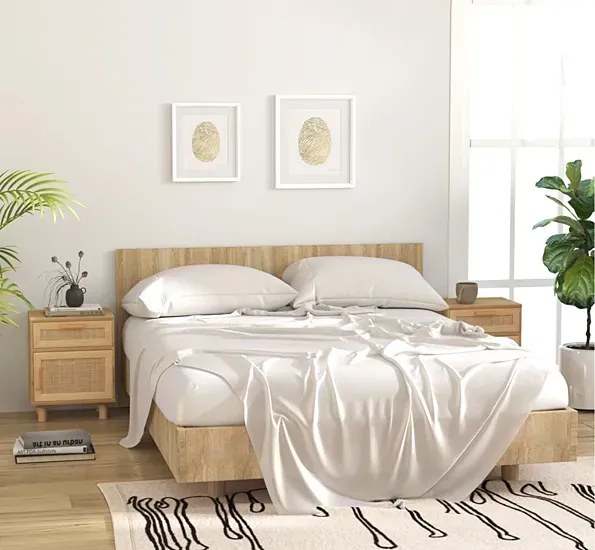 Szafka nocna na nóżkach w stylu boho - Lucda 3X