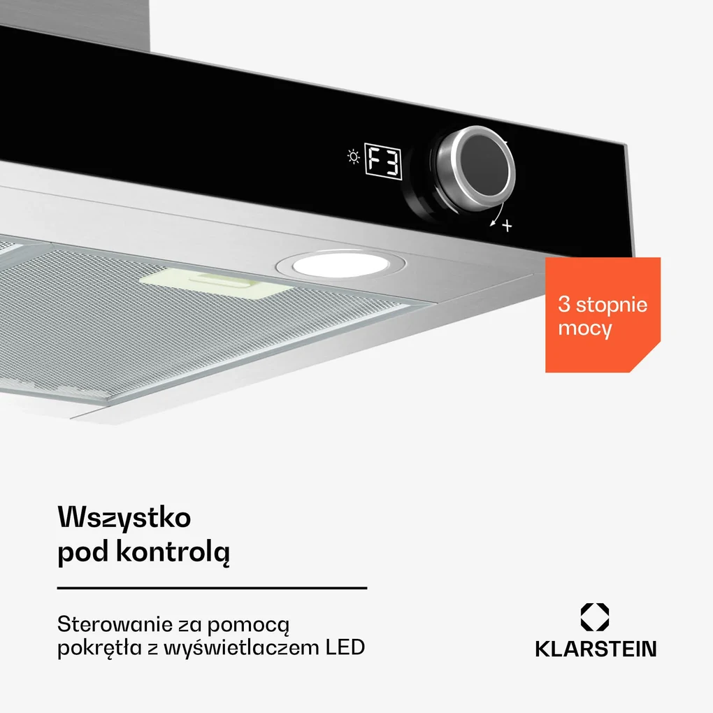 Klarstein Okap wyciągowy AirNova| 90 cm
