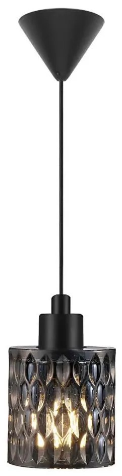 Nordlux - Żyrandol na lince HOLLYWOOD 1xE27/60W/230V dymny